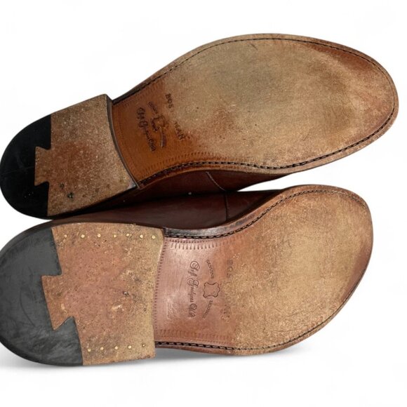 Bostonian Brown Leather Lace Up Oxford Dress Shoes 16501 Men's 12 M - Picture 6 of 9